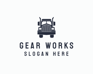 Armored Trailer Truck logo design