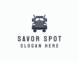 Armored Trailer Truck logo design