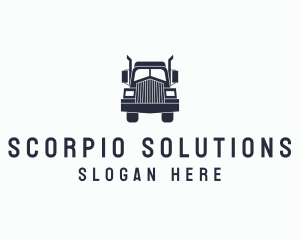 Armored Trailer Truck logo design