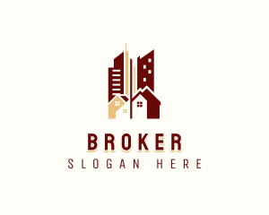 Real Estate Building Broker logo design