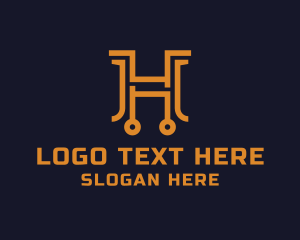 Tech - Modern Tech Letter H logo design