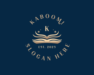 Reading Book Education logo design