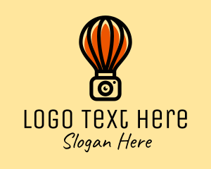 Travel Photographer - Camera Hot Air Balloon logo design