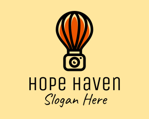 Camera App - Camera Hot Air Balloon logo design