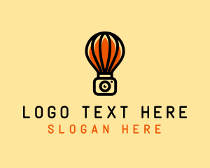 Air - Camera Hot Air Balloon logo design