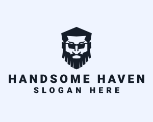 Handsome - Masculine Beard Guy logo design