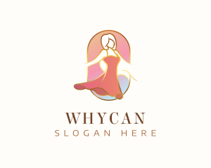 Elegant Woman Dress Logo