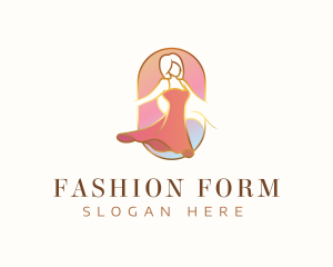 Elegant Woman Dress logo design