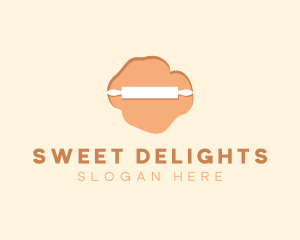 Bakery Rolling Pin logo design