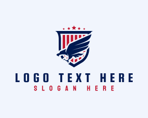United States Map - United States Eagle Defense logo design