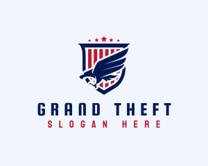 Country - United States Eagle Defense logo design