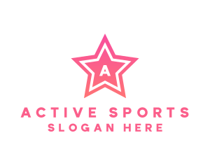 Fitness - Entertainment Star Letter logo design