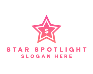 Entertainment Star Letter logo design