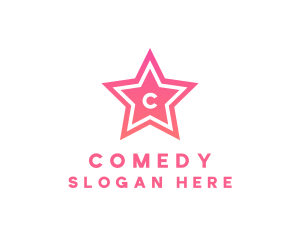 Entertainment Star Letter logo design