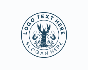 Shell - Lobster Shrimp Seafood logo design