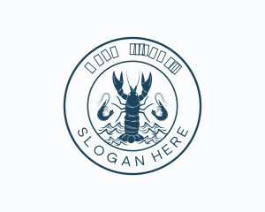 Ocean - Lobster Shrimp Seafood logo design