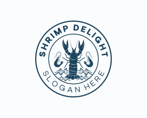 Lobster Shrimp Seafood logo design
