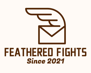 Feather Wing Envelope logo design