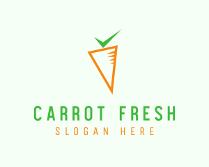 Carrot - Carrot Check Vegetable logo design