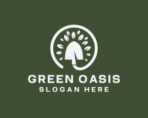 Vegetation - Landscaping Shovel Tool logo design
