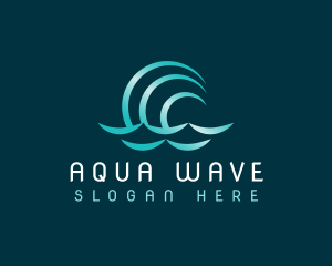 Waves Ocean Water logo design