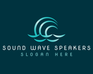 Waves Ocean Water logo design