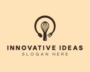 Bakery Lightbulb Idea logo design