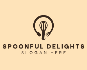 Bakery Lightbulb Idea logo design