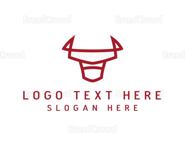 Wildlife Bull Cattle Logo