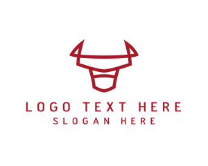 Cattle - Native Wildlife Bull logo design