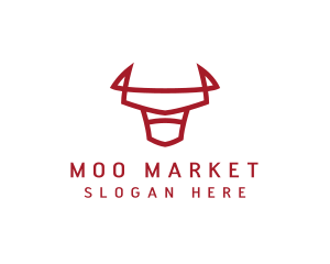 Bovine - Native Wildlife Bull logo design