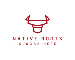 Native - Native Wildlife Bull logo design