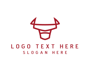 Bovine - Wildlife Bull Cattle logo design