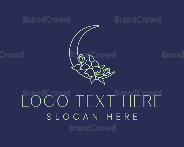 Floral Night Moon Logo