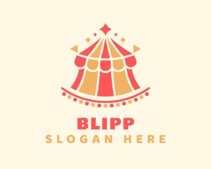 Fun Carnival Circus Tent Logo