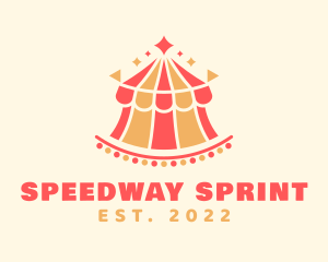 Theme Park - Fun Carnival Circus Tent logo design