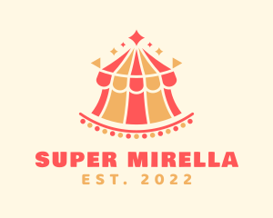 Fun Carnival Circus Tent logo design