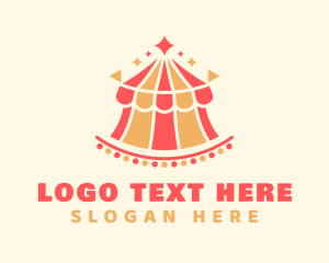 Fun Carnival Circus Tent Logo