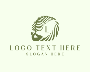 Herbalist - Tropical Leaf Organic Spa logo design