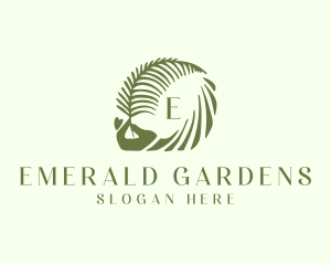 Tropical Leaf Organic Spa logo design