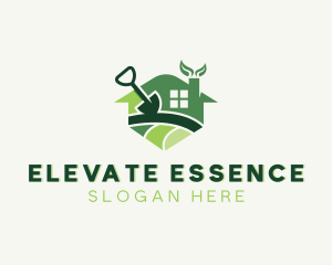 Garden Shovel House Landscaping  Logo