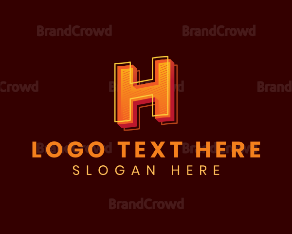 Media Startup Company Letter H Logo