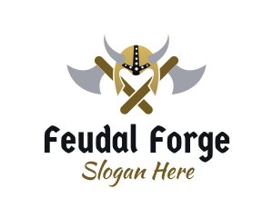 Feudal - Viking Armor Museum logo design