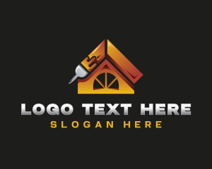 Contractor - Roofing Paint Renovation logo design