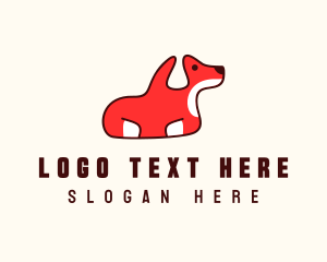 Stuffed Animal - Cute Puppy Dog logo design