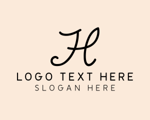 Stylist - Fashion Boutique Letter H logo design