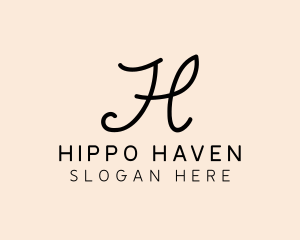 Fashion Boutique Letter H logo design