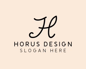 Fashion Boutique Letter H logo design