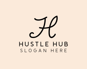 Fashion Boutique Letter H logo design