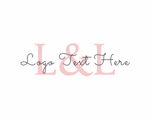 Wedding - Fashion Designer Signature Clothing logo design